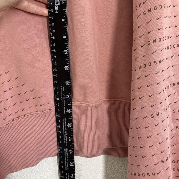 San Diego Padres Sweatshirt Womens XL Pink MLB Baseball Nike Swoosh Sleeve Crop - Picture 8 of 16